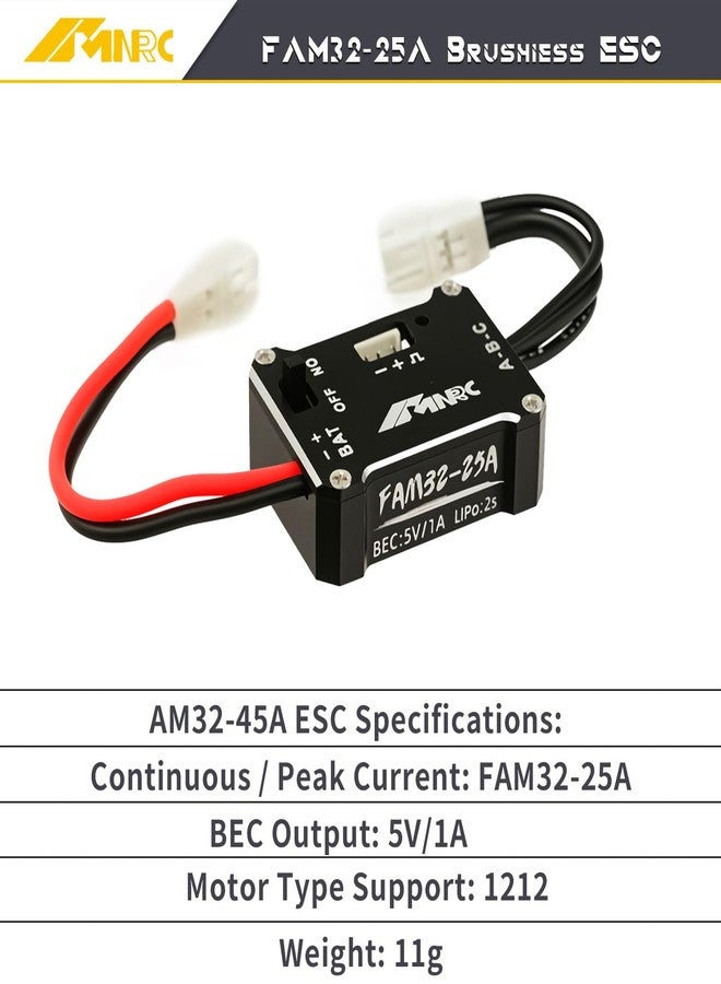 NMNRC 1212 3500kv Brushless Motor & 25A Brushless ESC & Transmission Case Kit for 1/24 Axial SCX24 AX24 Upgrades Part - Image 4